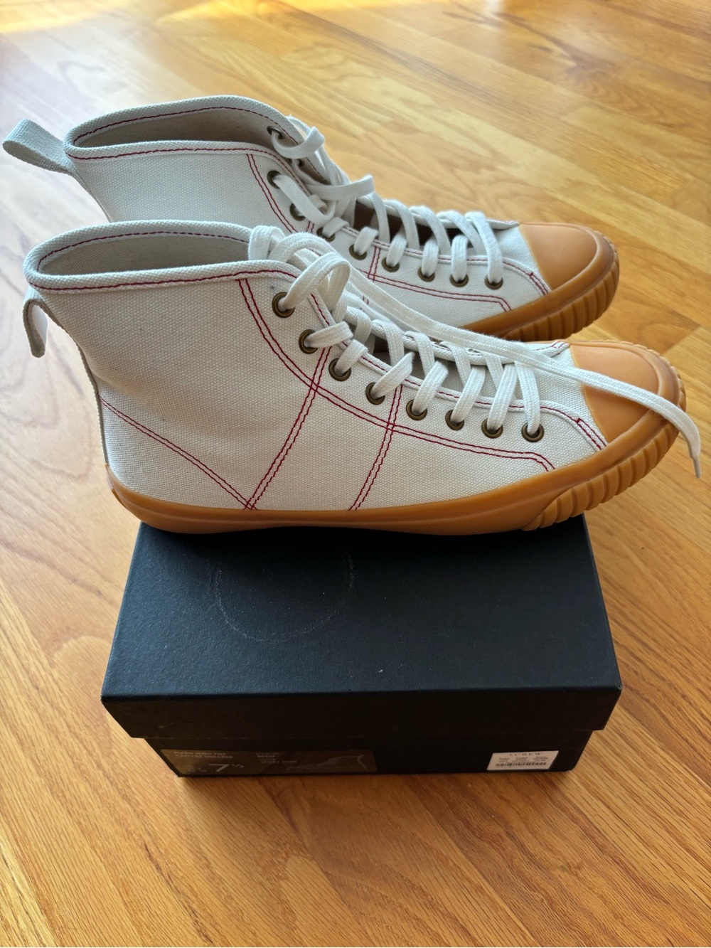 NWT J.Crew Canvas High-Top Sneakers – (Women's Size 7.5)